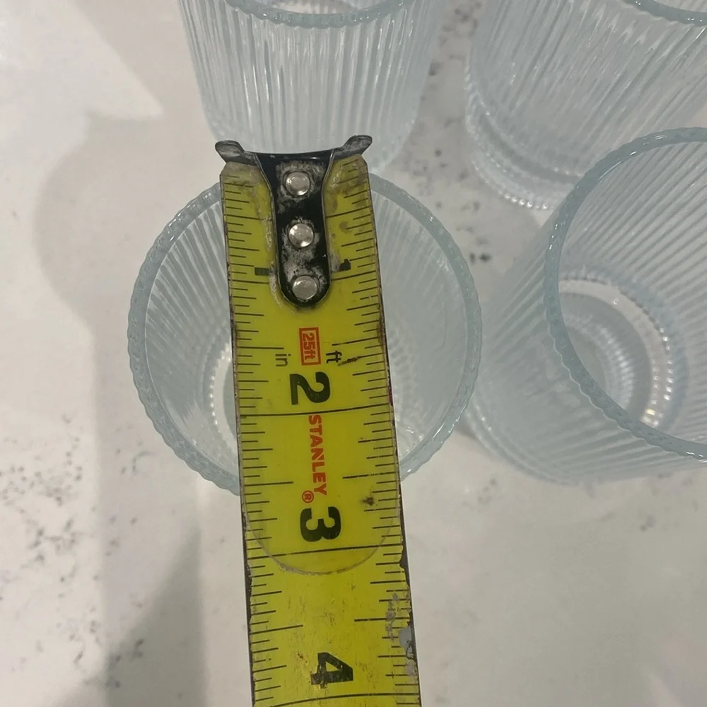 West Elm fluted glass